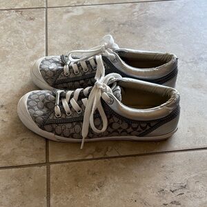 Coach Women's Black and White Patterned Sneakers